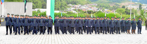 Suboficiales que recibieron el grado de intendentes.
