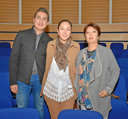 David Muñoz, Valentina Vélez y Orfala Gómez.