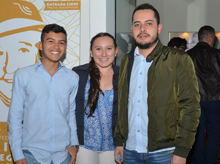 Daniel Medina, Angie Sánchez y Johnny Quintero.