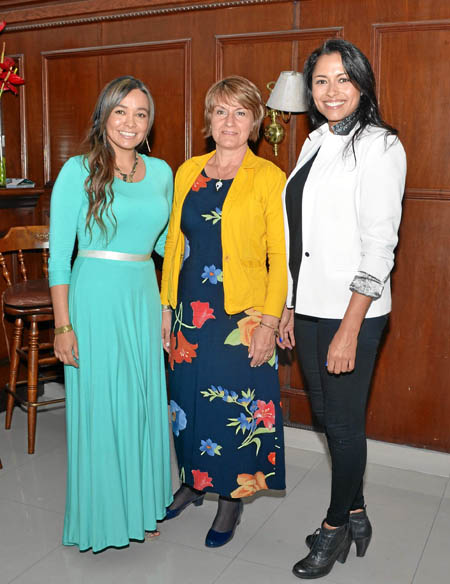Brenda Rivera, Daisy Lucía Zuluaga y Paula Arango.