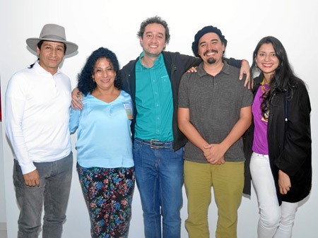 Giovanny Largo León, Yolanda Arias, David Carmona, Daniel Alzate y Marcela Pedraza.