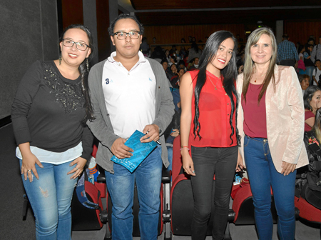 Laura Correa, Luis Fernando López, Mariana Hoyos y Diana López.