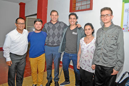 Juan Carlos Valencia, Andrés Mundaca, Camilo Villegas, Yamid Pérez, María Alejandra Valero y John Edison Quiroga.