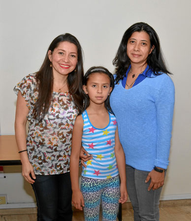 María Fernanda Sánchez Soto, Sofía Rivera Sanz y Luz Elena Rivera Ocampo.