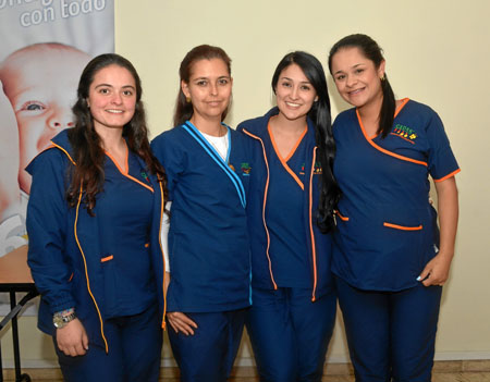 Alejandra Arcila Alzate, Natalia López Giraldo, Natalia Holguín Ciro y Paula Lorena Romero Gaviria. 