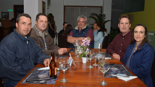 Andrés Uribe, Mauricio Jaramillo, José Fernando Botero, Marcelo Jaramillo e Irene Rivas.