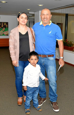 Leidy Viviana Aguirre, Israel Pacheco y Samuel Pacheco.