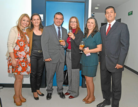 Alicedith Suárez, María Helena Zuluaga, Orlando Ríos Galvis, Jimena Mejía Arango y Javier Díaz-Granados.