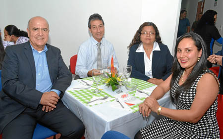 Humberto Hurtado Cardona, Carlos Osorio, Paula Andrea Cañón y Laura Marín.