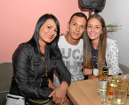 Maribel Giraldo, Manuel Galvis y Angie Álvarez.