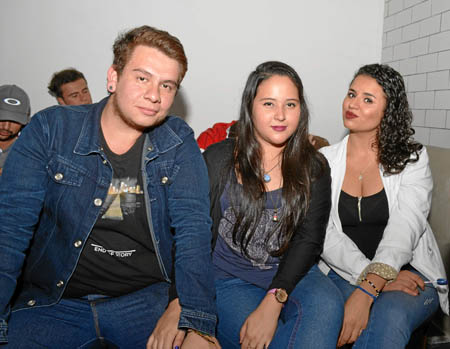 Andrés Camilo González, Vanessa Valencia y Luisa Fernanda Mejía.