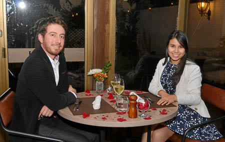 Fotos | José Fernando Tangarife | LA PATRIA Santiago Molina y Natalia Ordóñez se reunieron en una comida en el restaurante L’Ang
