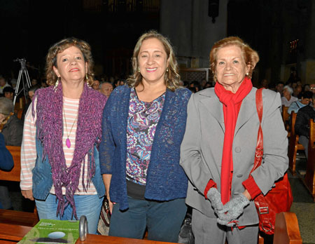 Luz Esperanza Betancourt, Francia Elena Correa y Graciela Gutiérrez Botero.