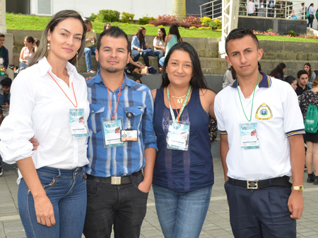 Mónica Hernández Pineda, Leonardo de Pablo Vallejo y Luz Adriana Marín Tobón, instructores del Sena, Centro para la formación ca