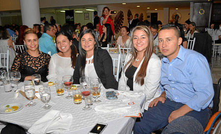 Marcela Sánchez Restrepo, Jennifer Bedoya, Viviana Marcela Arbeláez, Marcela Usma y Jorge Iván Arévalo.