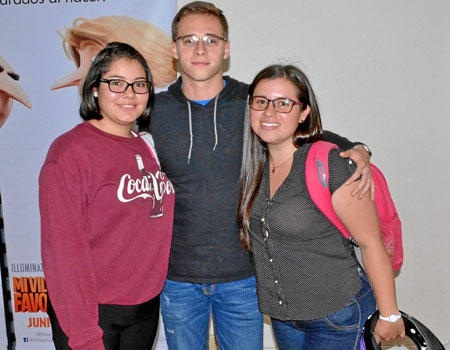 Mariana García, Andrés Minorta y Paula López.