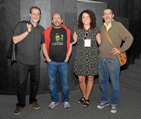 Carles Roca, de España; Manuel González, de Colombia; Adriana de Souza, de Brasil, y Juan Camilo Segura, de Colombia.