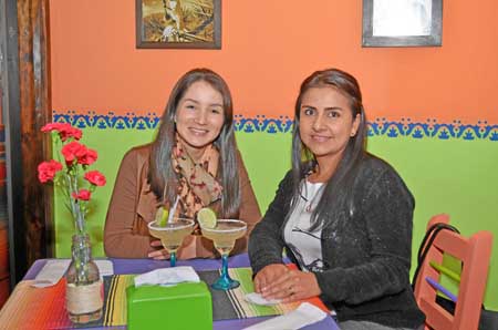 Valentina Mejía y Lina Salazar  se reunieron en una comida en el restaurante El D.F. Comida mexicana.