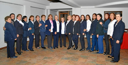 Doris Salazar, Carolina Gómez, Margarita Lopera, María Fabiola Castaño, Luz Elvira Roldán, Flor María Serna, María Beregne River
