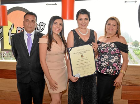 Julio César Jaramillo, Diana Carolina Jaramillo, Laura Juliana Jaramillo Cárdenas y Adriana Cárdenas.