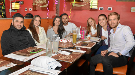 En el restaurante Buffalo Republic se reunieron Camilo Castrillón, Laura Jaramillo, Juanita Mejía, Jerónimo Betancourt, Emilia A