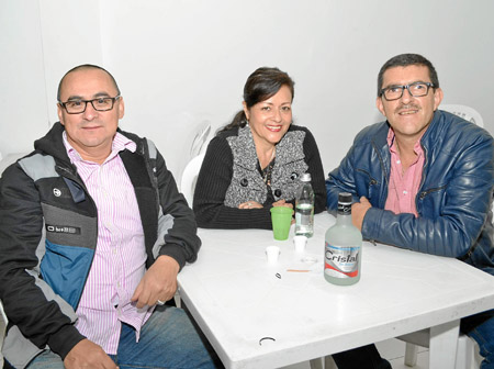 Alberto Rincón Cardona, Luz Stella Gallego y Jorge Esaú López.