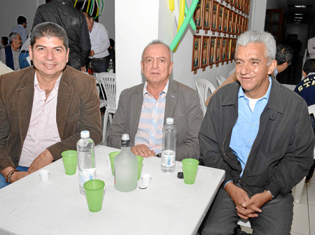 Félix Chica, Diego Cardona y Luis Fernando Gómez.