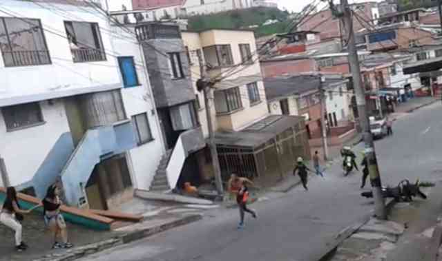 Escenas de lo que ocurrió en el barrio Fátima el pasado domingo.