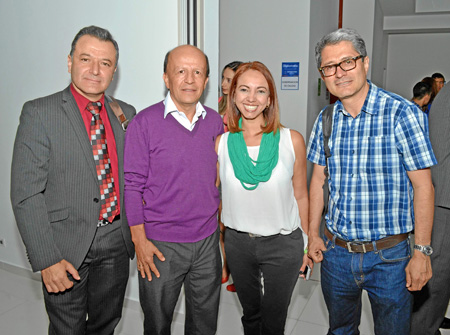 John Jairo Villegas, Duván Marín, Lina López Castrillón y Fabio Andrés Cardona.