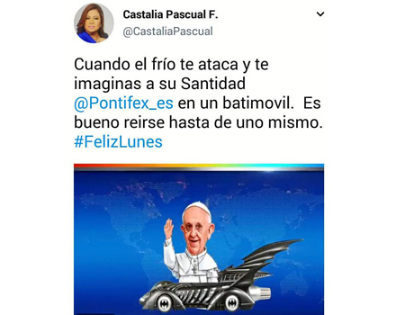 El batimóvil del Papa