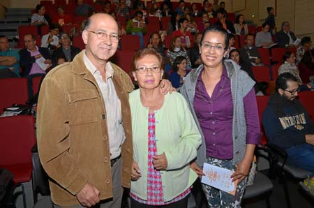 Germán Valencia, Cenelly Meza y Adriana Quiceno.