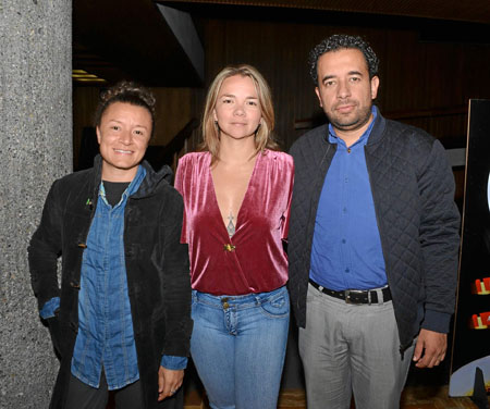 Milena García, Paula Ravagli y Andrés Felipe Betancur.
