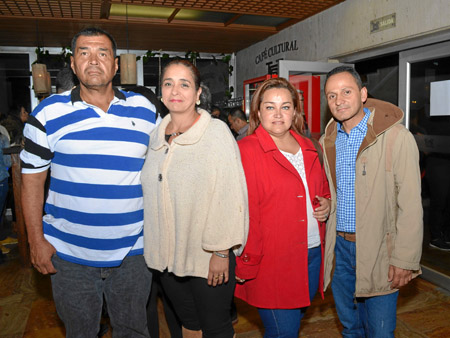 Juan Carlos Díaz, Olga Patricia Vallejo, Claudia Díaz y Alfonso Vargas.