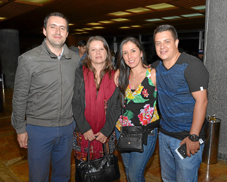 Alejandro Posada, Luisa Gálvez, Lorena Gómez Castro y Juan Pablo Cardona.
