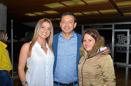 Sofía Rodas, Lindon Alberto Chavarriaga y Rita Mercedes Jiménez.