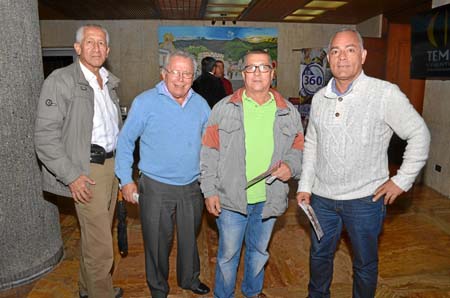 Arturo Otálvaro, Israel Murcia, Luis Fernando García y César Augusto Rodríguez.