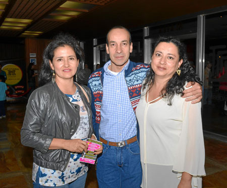 Liliana González, Eisenower Arcila y Ángela María Domínguez.