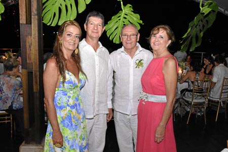 Lina Velásquez, Alejandro Henao, Mariano Rodríguez y Paquita Aranda.