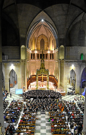 Este fue el primero, de la Temporada Viernes de Concierto en la Catedral, que se celebrará hasta noviembre. La Orquesta Sinfónic