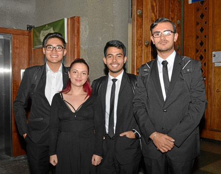 Ricardo Kichi, Laura Aristizábal, Daniel Tabares y Juan Manuel Correa.