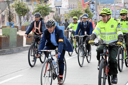 Ciclista en Ministerio