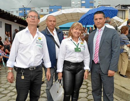 Jorge Enrique Castaño, José Wilson Marín, Gloria Inés Buitrago y José Fernando Mejía.