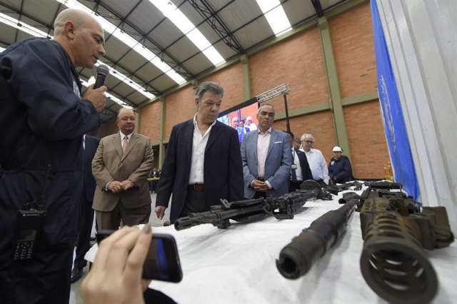 Acto final de inutilización de las armas que fueron de las FARC