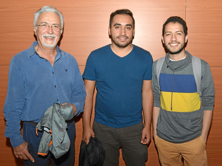 Jorge Botero, Juan Trujillo y Luis Salas.