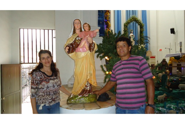 Gruta en vereda Los Encuentros, de Anserma (Caldas), estrena imagen de la Virgen del Carmen