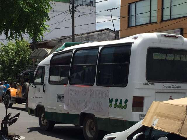 Protesta transportadores