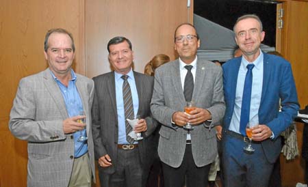 Nicolás Restrepo Escobar, John Jairo Gómez Valencia, Felipe César Londoño López y Christophe Chavagneux.