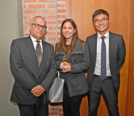 Darío Gómez Jaramillo, Mika Kuratomi y Taiji Watanabe.