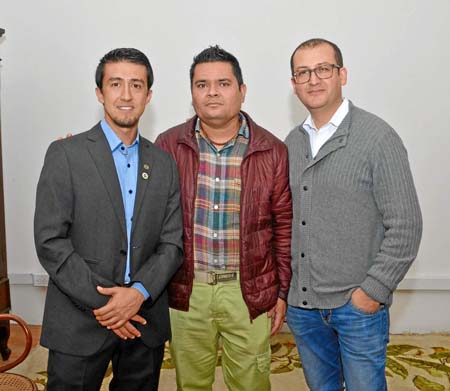 Carlos Alberto López, Diego Mauricio Echeverri Chica y Paulo Andrés Olarte Rendón.