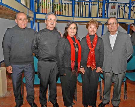 Fernando Bernal Londoño, Eduardo Sánchez Carmona, Marta Inés Sánchez Carmona, Beatriz Giraldo Hoyos y Javier Sánchez Carmona.